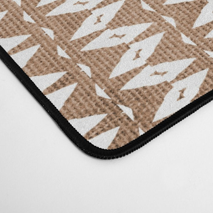 Two Toned Tan Texture Desk Mat Gallery Image 4