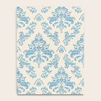 Elegant Air Blue Damask Pattern Notebook Gallery Image 4