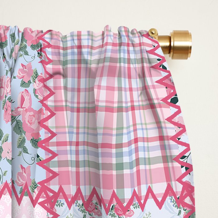 Pretty Pastel Patchwork Window Curtain Gallery Image 2