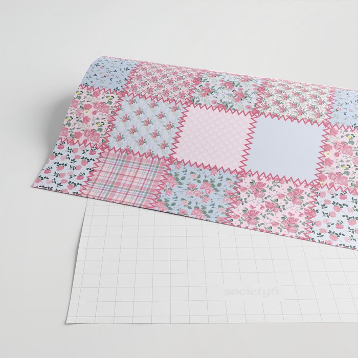 Pretty Pastel Patchwork Wrapping Paper Gallery Image 2