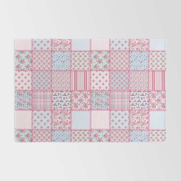 Pretty Pastel Patchwork Rug Gallery Image 2