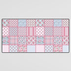 Pretty Pastel Patchwork Desk Mat Gallery Image 3