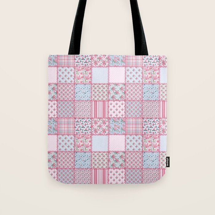 Pretty Pastel Patchwork Tote Bag Gallery Image 1