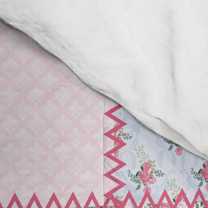 Pretty Pastel Patchwork Comforter Gallery Image 4