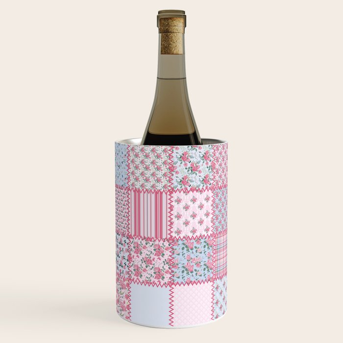 Pretty Pastel Patchwork Wine Chiller Gallery Image 1