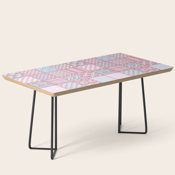 Pretty Pastel Patchwork Coffee Table Gallery Image 1