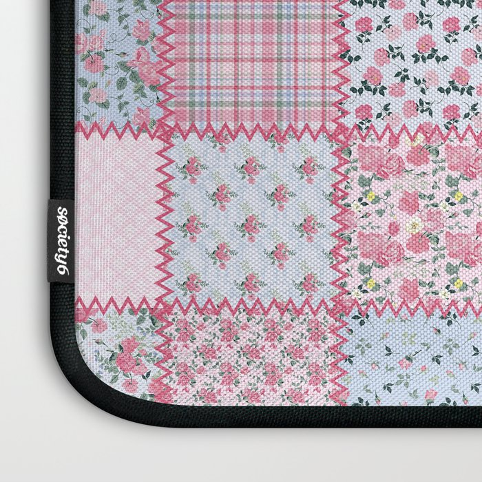 Pretty Pastel Patchwork Laptop Sleeve Gallery Image 3