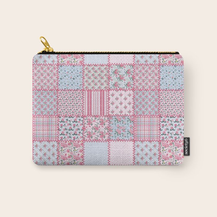 Pretty Pastel Patchwork Carry All Pouch Gallery Image 1