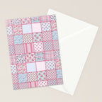 Pretty Pastel Patchwork Stationery Card Gallery Image 2