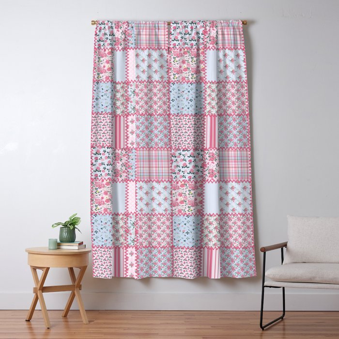Pretty Pastel Patchwork Window Curtain Gallery Image 5