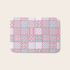 Pretty Pastel Patchwork Bath Mat Gallery Image 1
