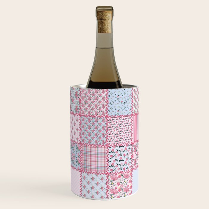 Pretty Pastel Patchwork Wine Chiller Gallery Image 2