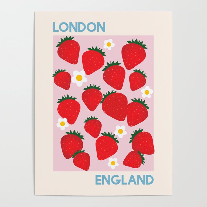 Fruit Market London England Strawberries Poster Gallery Image 4