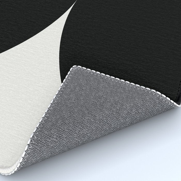 Bold Geometric Shapes Maximalism X Black and White Rug Gallery Image 4