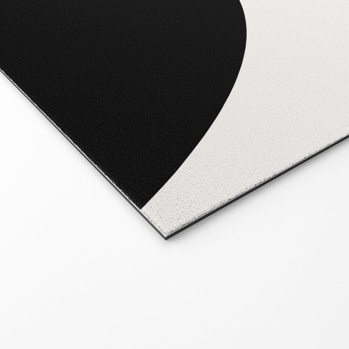 Bold Geometric Shapes Maximalism X Black and White Welcome Mat Gallery Image 2