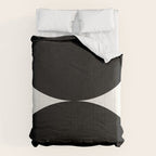 Bold Geometric Shapes Maximalism X Black and White Comforter Gallery Image 6