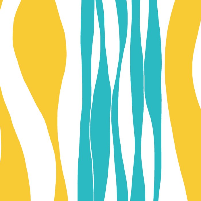 Ebb and Flow - Turquoise & Yellow Coffee Mug Gallery Image 2
