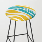 Ebb and Flow - Turquoise & Yellow Stool Gallery Image 2