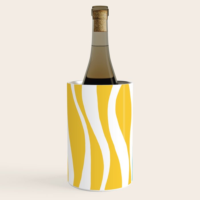 Ebb and Flow - Turquoise & Yellow Wine Chiller Gallery Image 2
