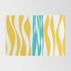 Ebb and Flow - Turquoise & Yellow Rug Gallery Image 2