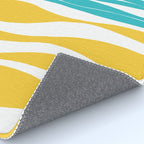 Ebb and Flow - Turquoise & Yellow Rug Gallery Image 4