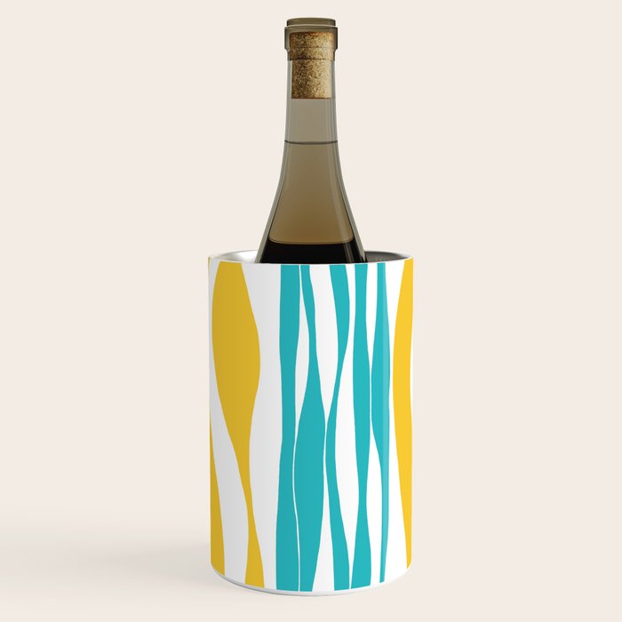 Ebb and Flow - Turquoise & Yellow Wine Chiller Gallery Image 1