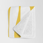 Ebb and Flow - Turquoise & Yellow Throw Blanket Gallery Image 3