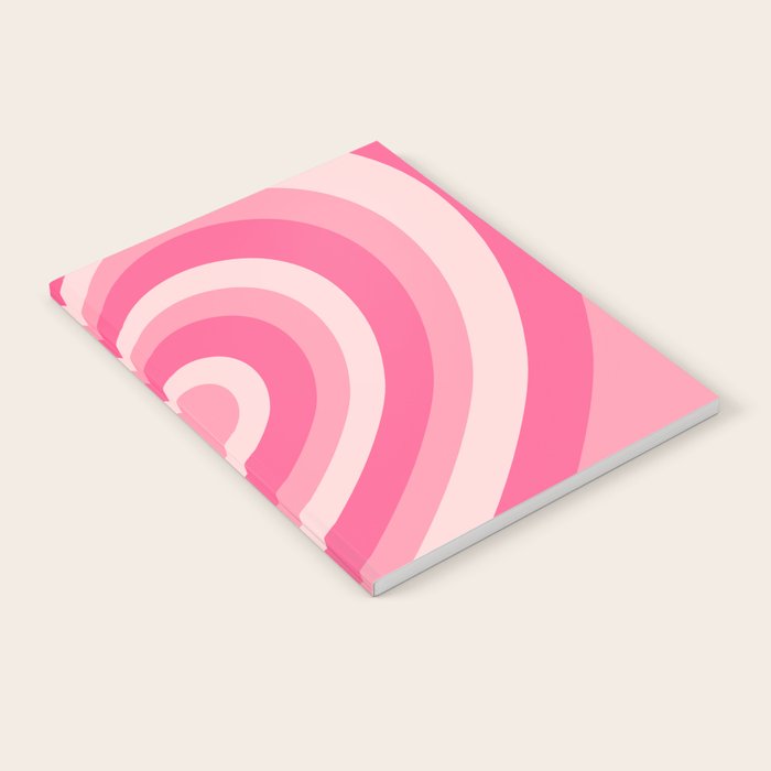 Hypnotic Pink Hearts Notebook Gallery Image 1