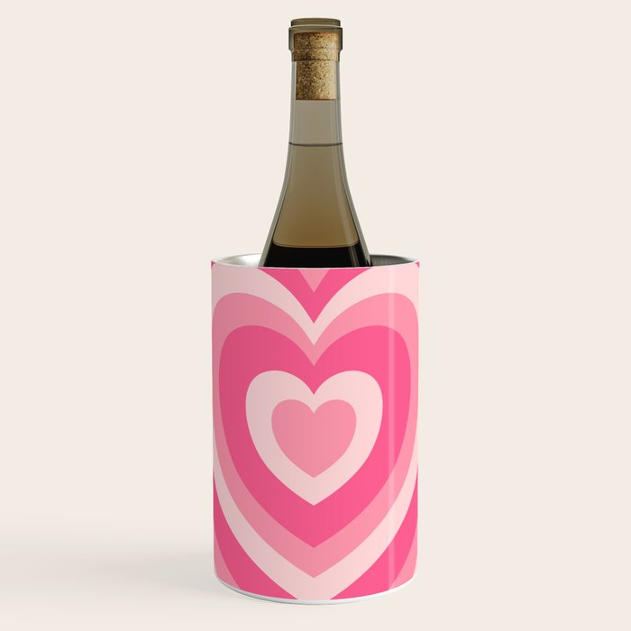 Hypnotic Pink Hearts Wine Chiller Gallery Image 1