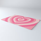 Hypnotic Pink Hearts Rug Gallery Image 3