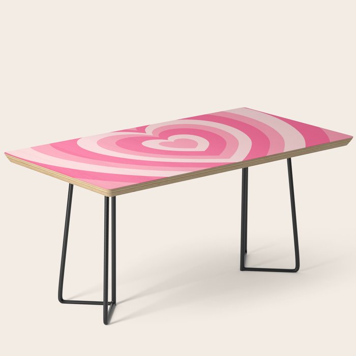 Hypnotic Pink Hearts Coffee Table Gallery Image 1