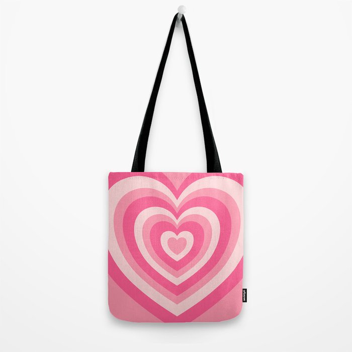Hypnotic Pink Hearts Tote Bag Gallery Image 2