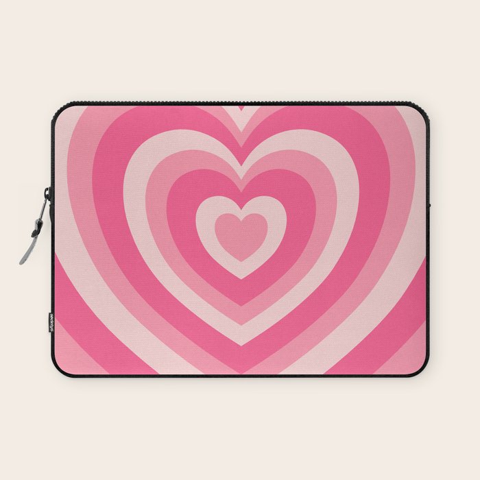 Hypnotic Pink Hearts Laptop Sleeve Gallery Image 1
