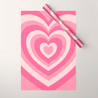 Hypnotic Pink Hearts Wrapping Paper Gallery Image 1