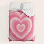Hypnotic Pink Hearts Duvet Cover Gallery Image 6
