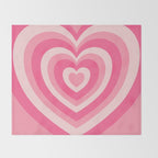 Hypnotic Pink Hearts Throw Blanket Gallery Image 2