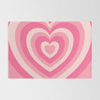 Hypnotic Pink Hearts Rug Gallery Image 2
