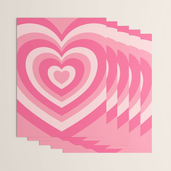 Hypnotic Pink Hearts Wrapping Paper Gallery Image 3