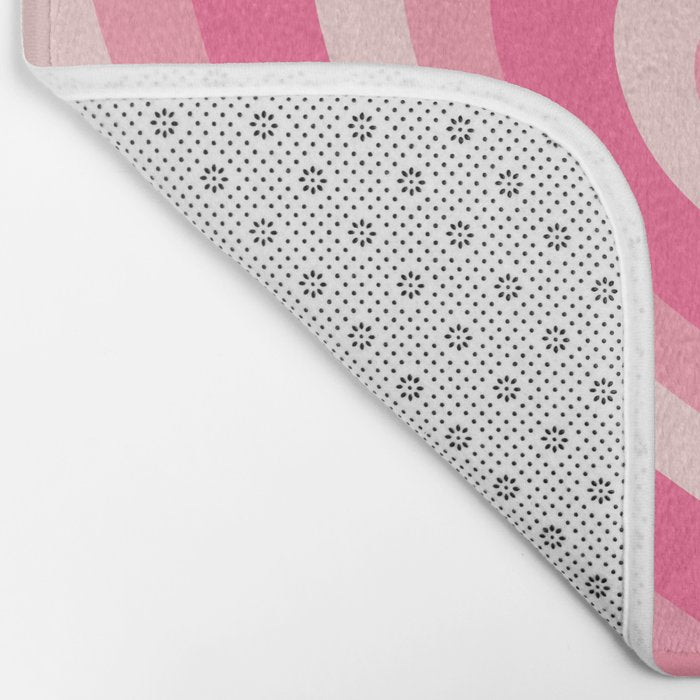 Hypnotic Pink Hearts Bath Mat Gallery Image 2
