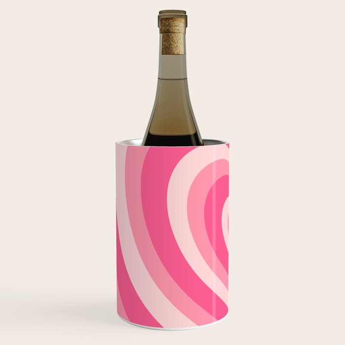 Hypnotic Pink Hearts Wine Chiller Gallery Image 2