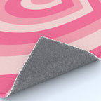 Hypnotic Pink Hearts Rug Gallery Image 4