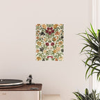 Antique Italian Floral Textile Print Poster Gallery Image 2