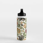 Antique Italian Floral Textile Print Water Bottle Gallery Image 3