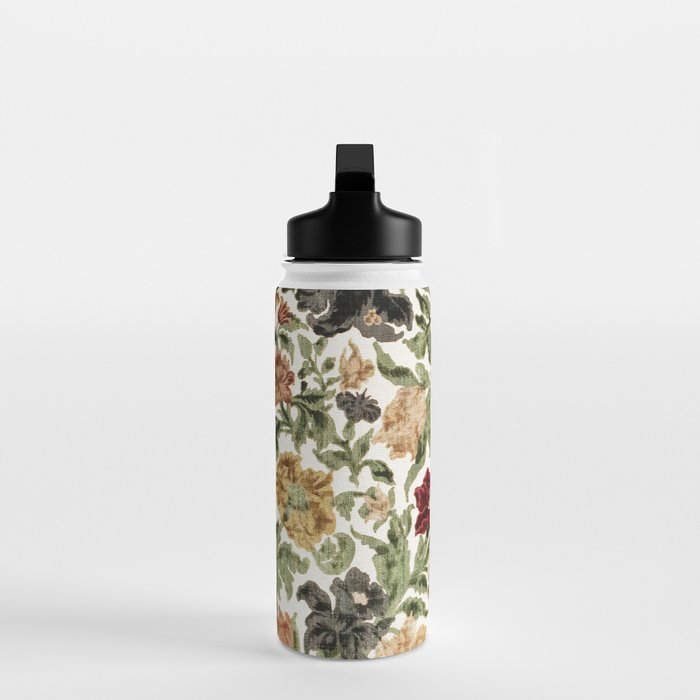 Antique Italian Floral Textile Print Water Bottle Gallery Image 3