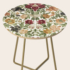 Antique Italian Floral Textile Print Side Table Gallery Image 2