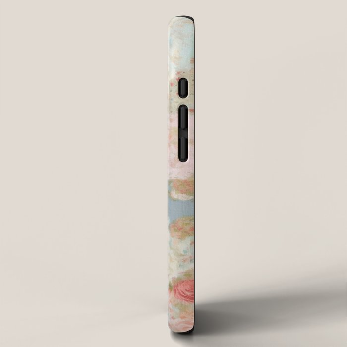 Vintage flowers,patchwork,pastel colors. iPhone Case Gallery Image 2