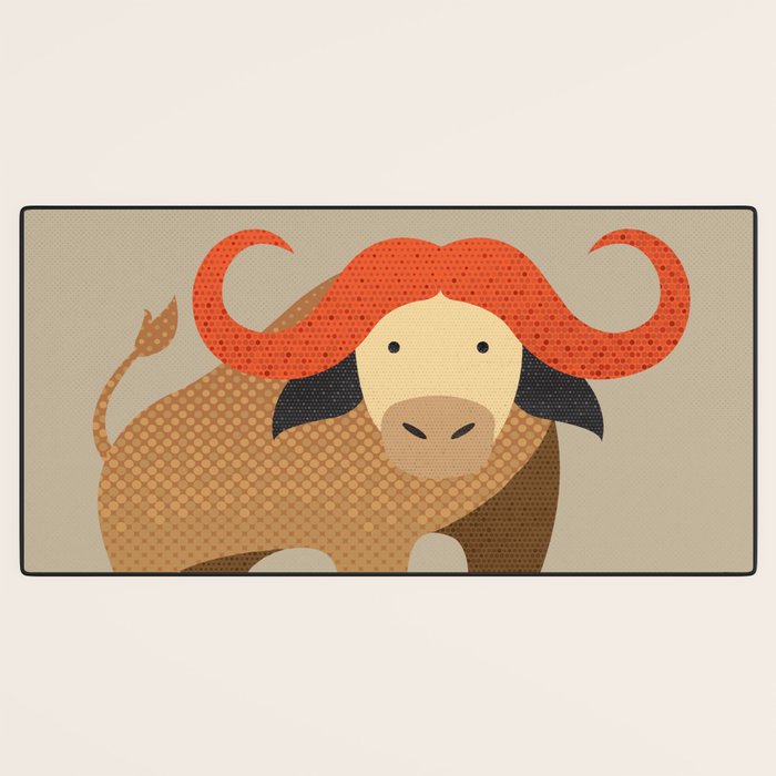 Whimsy Cape Buffalo II Desk Mat Gallery Image 3
