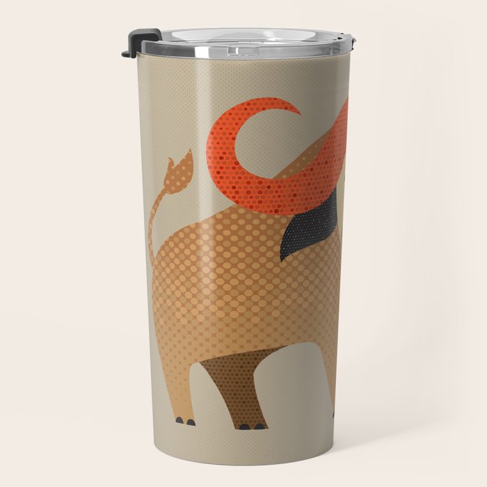 Whimsy Cape Buffalo II Travel Mug Gallery Image 3