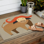 Whimsy Cape Buffalo II Outdoor Rug Gallery Image 2