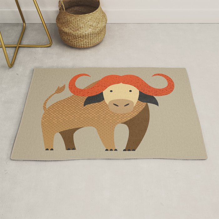 Whimsy Cape Buffalo II Rug Gallery Image 1